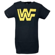 WWF Retro Gold Logo Nostalgia Black T-shirt