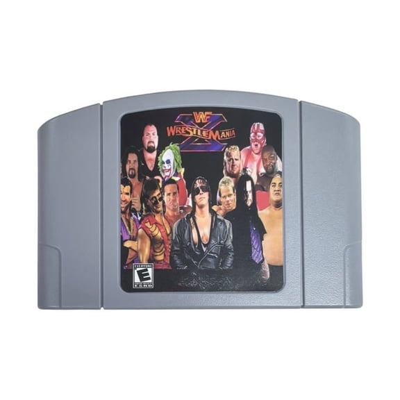 WWF WrestleMania X Retro Video Games Card for N64 Console,USA Version