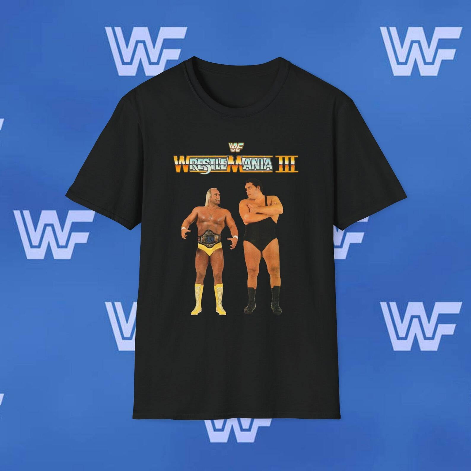 WWF Wrestlemania III, Hulk Hogan Andre the Giant WWE Tee wwf Unisex TShirt