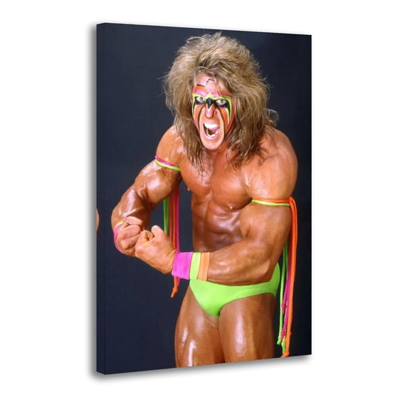 WWF Wrestling Ultimate Warrior Picture Print Wall Art Poster Painting Canvas Posters Artworks Gift Room Aesthetic 16x24inch(40x60cm)