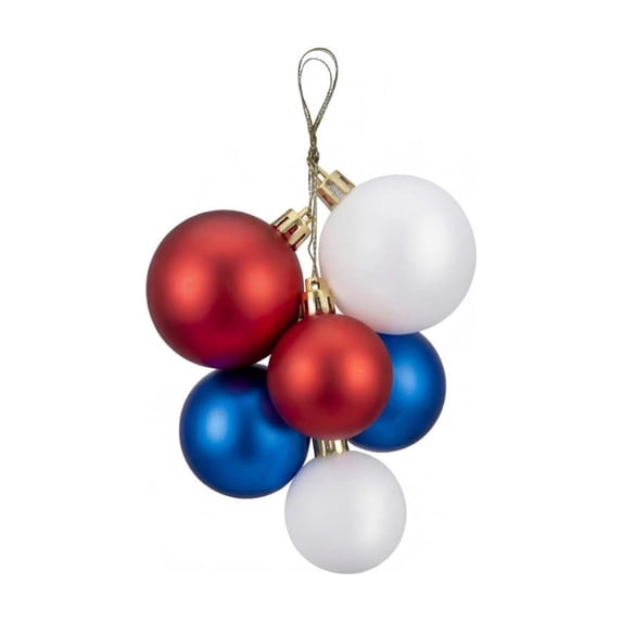 WWG 4 Pack Plastic Christmas Ball Ornaments, Multi Sized Hanging Tree Decorations with Loops, Indoor Holiday Party Decor, Christmas Tree Accessories, Christmas Decorations for Home, Xmas Ball Set