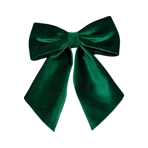 WWG Christmas Velvet Bow Ornament, Hanging Bow Decoration with Loop, Classic Holiday Bow for Christmas Tree, Wreath, Garland, Front Door, Window, Fireplace, Gift Box, Fade Resistant Velvet Fabric