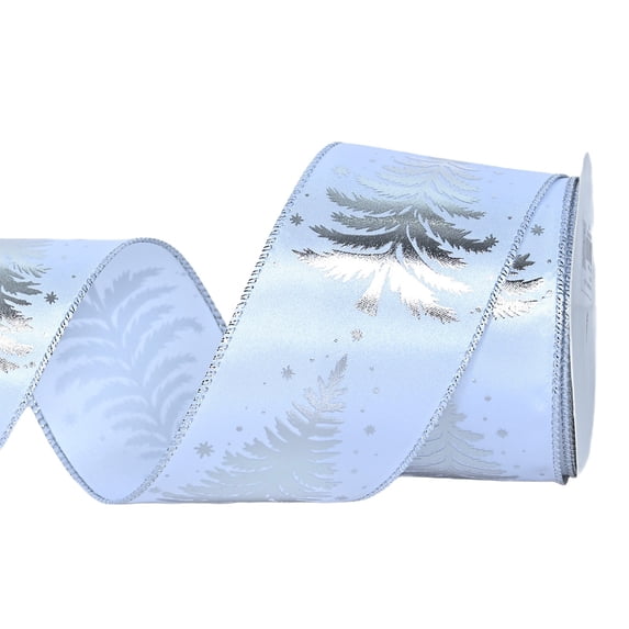 WWG Cloth Ribbon, Decorative Holiday Ribbon for Gift Wrapping, Christmas Wreath and Party Decor, Sturdy Flexible Coilable Ribbon, Easy to Cut, Includes 1 Roll, for Home, Garden, Indoor Outdoor