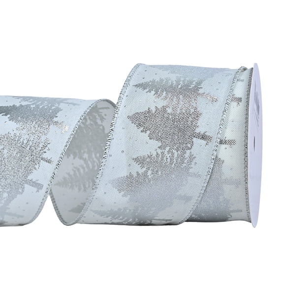 WWG Cloth Ribbon, Decorative Holiday Ribbon for Gift Wrapping, Christmas Wreath and Party Decor, Sturdy Flexible Coilable Ribbon, Easy to Cut, Includes 1 Roll, for Home, Garden, Indoor Outdoor