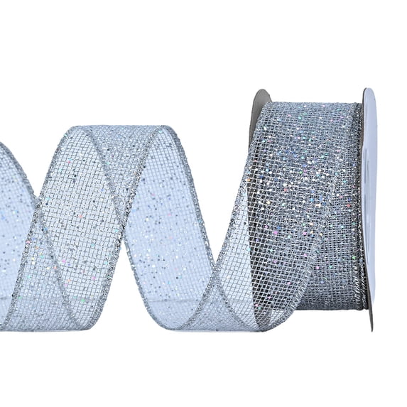 WWG Cloth Ribbon, Flexible Pliable Holiday Ribbon, Sturdy Long Lasting, Effortless to Cut, Decorative for Gift Boxes, Wreaths, Fences, Christmas, Home, Party, Gift Packaging, Includes 1 Roll