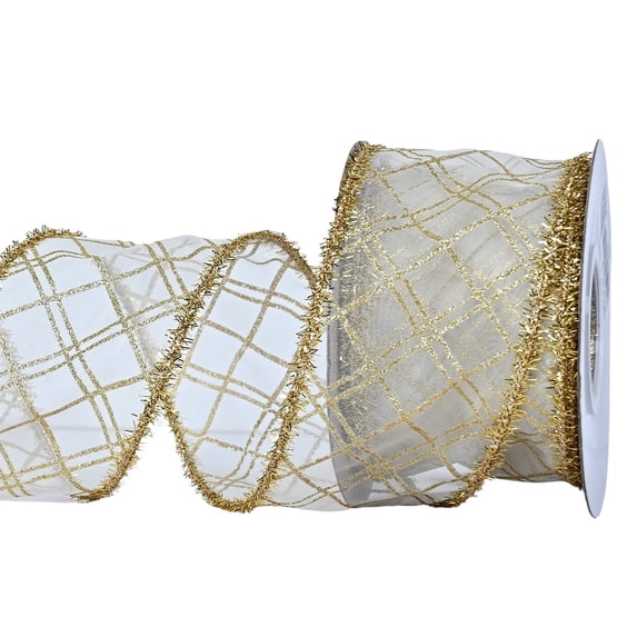 WWG Decorative Cloth Ribbon, Flexible Pliable Holiday Ribbon for Gift Wrapping, Sturdy Long Lasting, Easy to Cut, for Christmas Decor, Party, Wreaths, Home, Indoor Outdoor