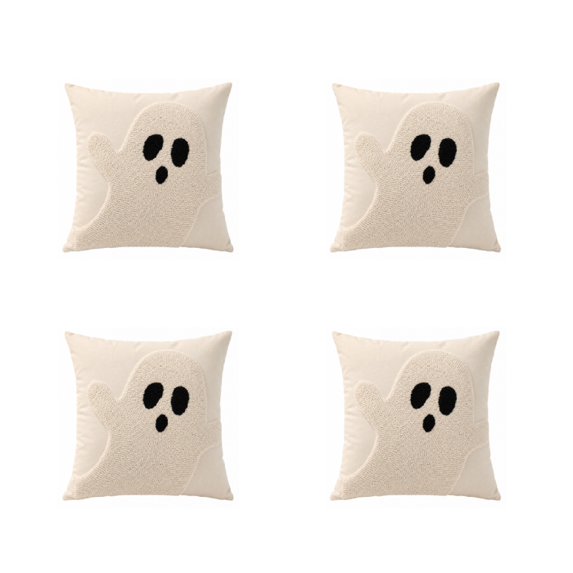WWG Halloween Pillow Cover, Decorative Throw Pillowcase, Soft Polyester, 18x18 Inch, Festive Holiday Decor for Couch Sofa Bed, Quality Stitching, Easy to Display