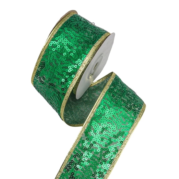 WWG Sparkly Decorative Ribbon, Plastic Glitter Ribbon for Gift Wrapping, Sturdy Flexible Pliable, Easy to Cut, for Holiday Party Decorations, Indoor Outdoor, Home Garden, Wreath, Gift Boxes