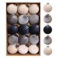 thumbnail image 1 of WWG Velvet Christmas Ball Ornaments, 6cm Festive Holiday Decor, 15PCS Set with Hanging Loops, for Christmas Tree Wreath Table Settings, Party Decorations, 1 of 8
