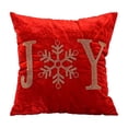 thumbnail image 1 of WWG Velvet Christmas Pillow Cover 18x18, Decorative Throw Pillow Case with Rhinestone Beaded Pattern, Hidden Zipper, Washable, for Sofa Couch Bed Living Room Couch, 1 of 6