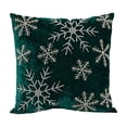 thumbnail image 1 of WWG Velvet Christmas Pillow Cover 18x18, Decorative Throw Pillow Case with Rhinestone Beaded Pattern, Hidden Zipper, Washable, for Sofa Couch Bed Living Room Couch, 1 of 6