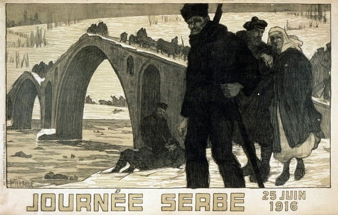 WWI France Serbia Day June 25 1916 Canvas Art - (24 x 36)