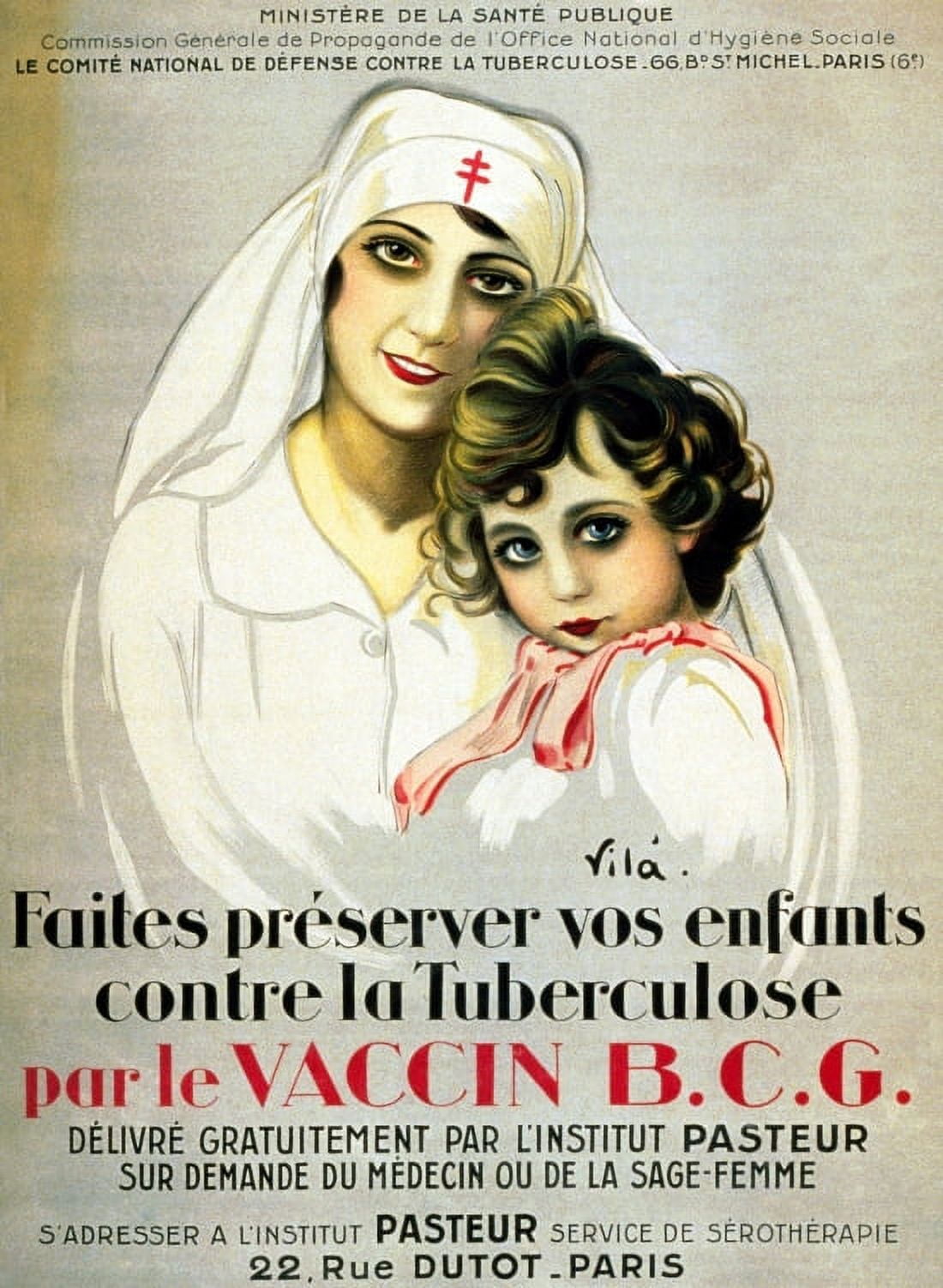 WWI France Vaccinate Your Children With Vacine BCG Canvas Art - (18 x 24)