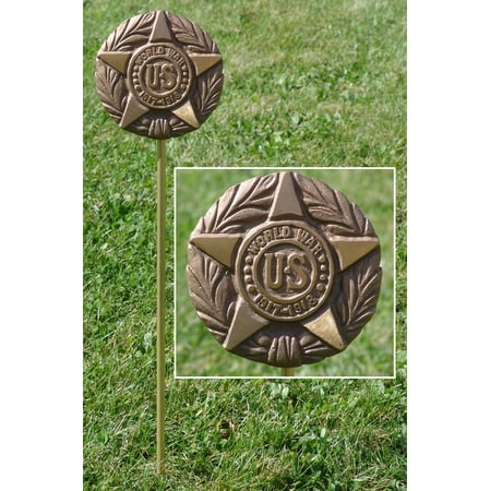 WWI Veteran Grave Marker - in Cast Bronze