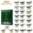 thumbnail image 1 of WWII Aircraft Advent Calendar 2025, 24 Days Aircraft Advent Calendar Christmas Countdown Calendar with 24 PCS Plane Model, Christmas Tree Decoration Ornaments, Aircraft, 1 of 6