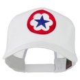 thumbnail image 1 of WWII Army Service Forces Patched Mesh Back Cap - White OSFM, 1 of 5