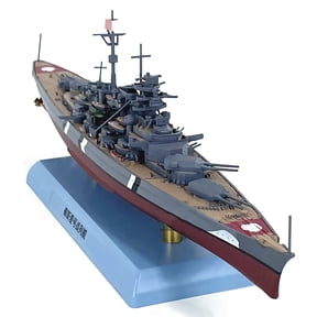 WWII Bismarck Battleship Miniature 1:1000 Scale for Office Desk Decor & Birthday Presents
