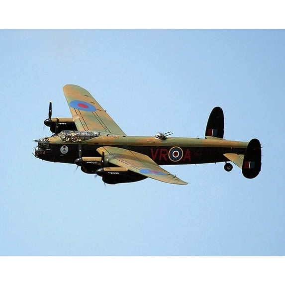 WWII British Avro Lancaster Bomber Aircraft Style - B - 24x36 Inch Laminated Aviation Poster - Stunning Detail and Bold Colors
