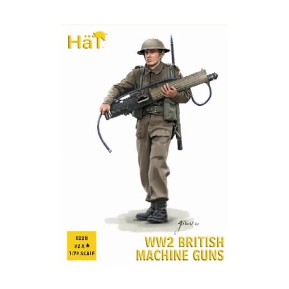 WWII British Machine Gun Team New