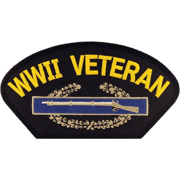 WWII Combat Infantry Badge Hat Patch 2 3/4" x 5 1/4"