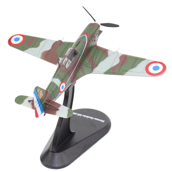 WWII Era Morane-Saulnier MS.406 Fighter Plane Model 14.7cm Long Alloy for Aviation Enthusiasts