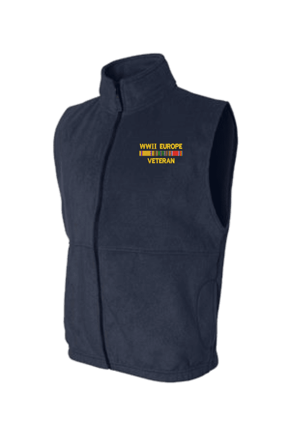WWII Europe Veteran Sierra Pacific Full-Zip Fleece Vest