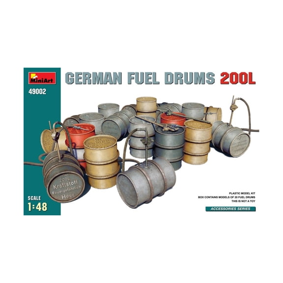 MiniArt Models WWII German 200L Fuel Drums New