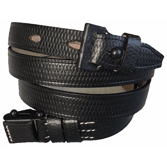 WWII German Army Heer Waffen K98 98K Leather Rifle Carry Sling Reproduction- BLACK