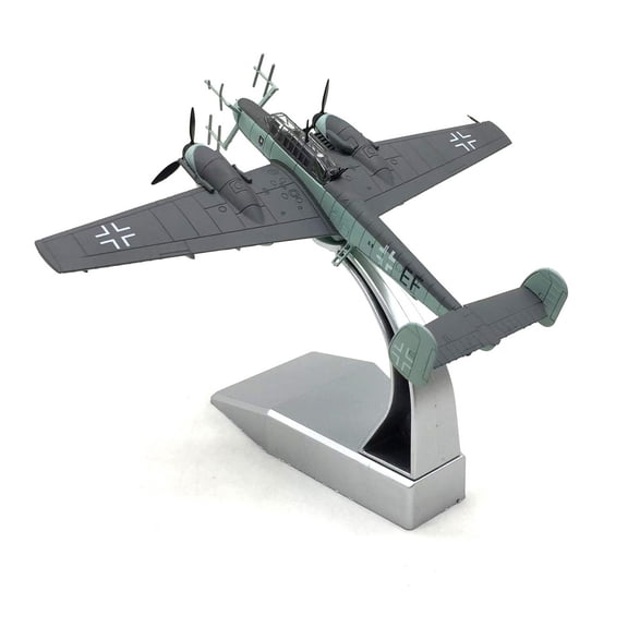 WWII German Bf-110 Fighter G-4 Night Fighter Model 1:100 Alloy Aircraft Simulation Ornaments Collection TAPDRA Spare Part