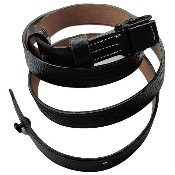 WWII German MP Black Leather Sling: MP (REPRO) WWII Reproduction WW2 WWI Collectibles Goods repro
