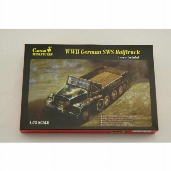 WWII German SWS Halftrack 1/72 Scale Plastic Model Kit Pegasus