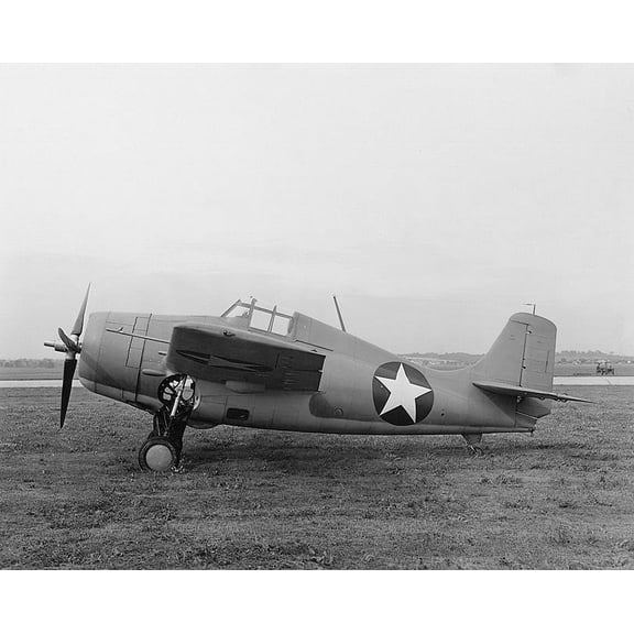 WWII Grumman F4F-3 Wildcat Naval Fighter - 24x36 Inch Laminated Aviation Poster - Stunning Detail and Bold Colors