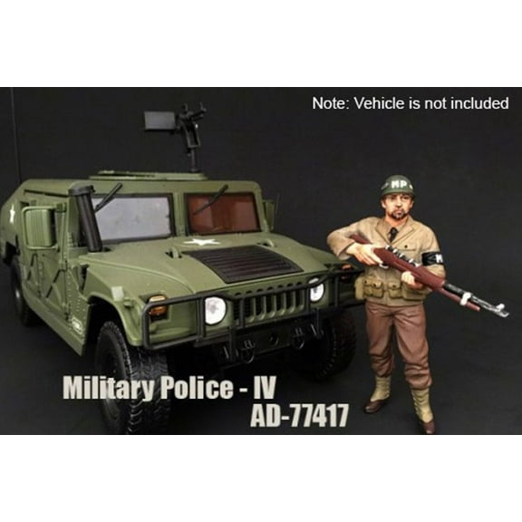 WWII Military Police Figure #4 - American Diorama 77417 - 1/18 Scale Diecast Model Toy Car