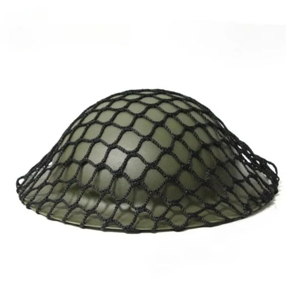WWII Style Plastic Helmet with Net - Vintage Military Cosplay Prop for Costume Parties, Reenactments & Halloween