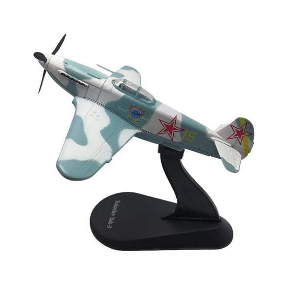 WWII Yak-3 Fighter Diecast Model Airplane for Aviation Enthusiast Desk Decor