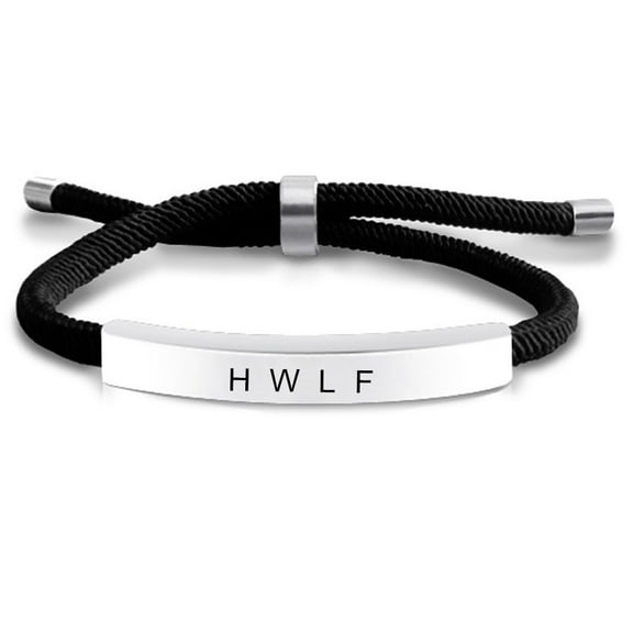 WWJD HWLF Bracelet for Him Her Stainless Steel Adjusted Cord What Would Jesus Do He Would Love First Bracelets Inspirational Religious Reminder Jewerly Gift for Men Women