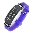 thumbnail image 1 of WWJD What Would Jesus Do Christian Faith Silicone Bracelet, HWLF He Would Love First Serenity Reminder Wristband Christ Cross Jewelry for Protection, Adjustable, Purple, 1 of 3