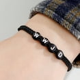 thumbnail image 1 of WWJD Letter Hand Weaving Bracelet, 1 of 2