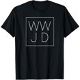thumbnail image 1 of WWJD What Would Christ Do Christian Trendy T-Shirt, 1 of 5