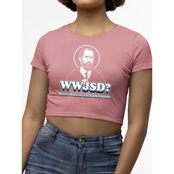 WWJSD Bold Statement Apparel Crop Tee Women's