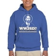 thumbnail image 1 of WWJSD Bold Statement Apparel Hoodie Men's, 1 of 4