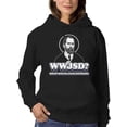 thumbnail image 1 of WWJSD Bold Statement Apparel Hoodie Women's, 1 of 4