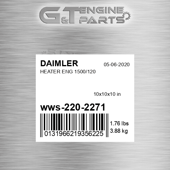 WWS 220-2271 HEATER ENG 1500/120 fits DAIMLER (New OEM)