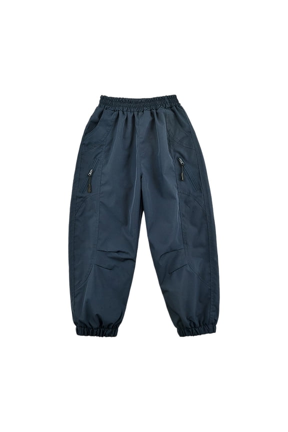 Cargo Pants for Boys Joggers Outdoor Windproof Rain Track Pants for Kids Hiking Skiing Softshell Trousers Childrens Sports Play Casual Winter Thermal 5-6 Years
