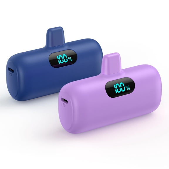 WWSOGQH Small Portable Charger for iPhone14/13, 5500mAh PD Fast Charging Power Bank, LCD Display Cute Mini Battery Pack Compatible with iPhone 14/14 Pro Max/13/13 Pro/12 Pro/11/XR/X/8