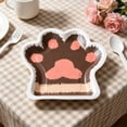 thumbnail image 1 of WWV Cat's Paw Party Plates Disposable Paper Plates Paw Shape Cute Birthday Party Supplies for Kids Cake Dessert Food 10 Pack Brown, 1 of 6