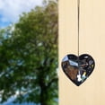 thumbnail image 1 of WWV Crystal Suncatcher Hanging Prism Heart Pendant 1.77in Glass Rainbow Maker with Faceted Crystals for Window Christmas Tree Decor Gift for Home Office, 1 of 4