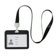 thumbnail image 1 of WWV Health Card Holder Set 2 Pack Horizontal Badge Sleeve with Lanyard Clear Plastic Protector Fits 4x3 Cards for Vaccination Record ID Pass Conferences Travel, 1 of 1