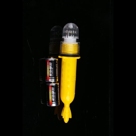 WWV Marine Buoy Signal Light Light Controlled Flashing Fishing Net Position Light Plastic Shape Attracts Fish Works Fresh or Saltwater D Battery Not Included