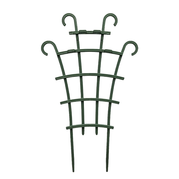 WWV Metal Plant Support Cage Adjustable Garden Trellis for Climbing Plants Tomato Vine Orchid Monstera Stake Frame Non Slip Easy Insert Semi Circle 1 Piece Options